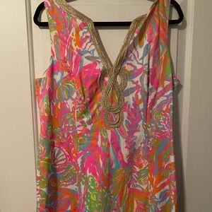 Lilly Pulitzer shift dress in neon